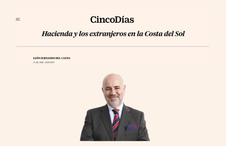 Tax Policy and Foreign Investors on the Costa del Sol